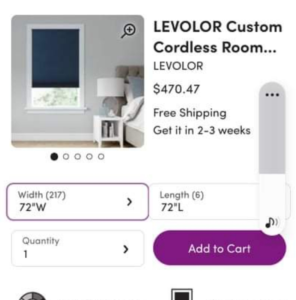 Leveler custom cordless cellular shade